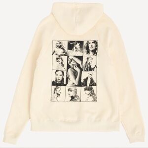 Taylor Swift The Eras Tour beige pullover hoodie sweatshirt size Large